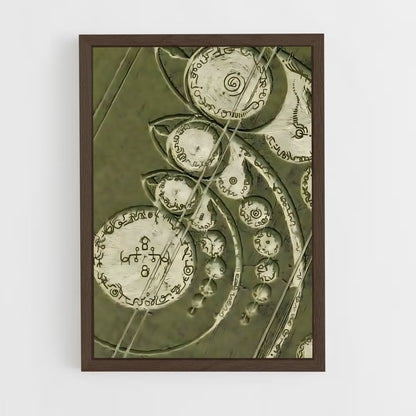 ap-crop circles-1 cadre Bois foncé