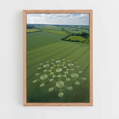 ap-crop circles-2 cadre Bois clair