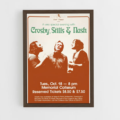 ap-crosby stills nash and young-2 cadre Bois foncé