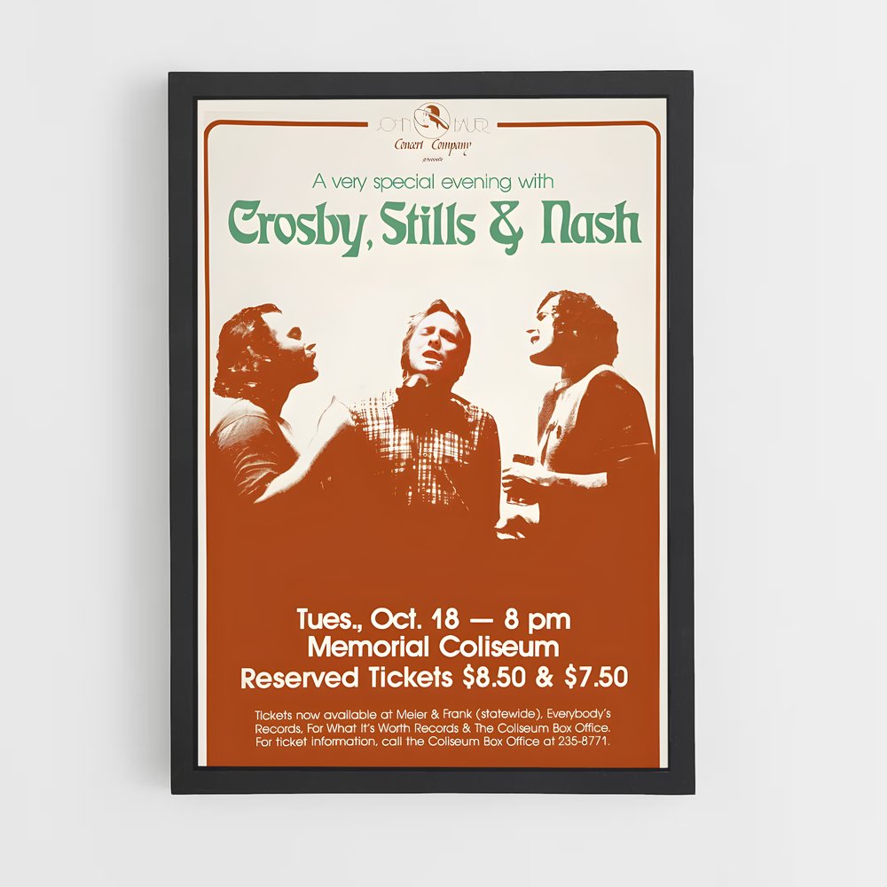 ap-crosby stills nash and young-2 cadre Noir