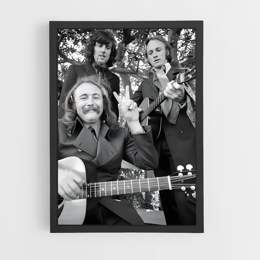 ap-crosby stills nash and young-3 cadre Noir