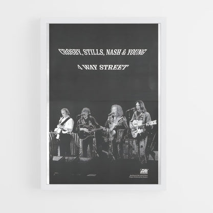 ap-crosby stills nash and young-4 cadre Blanc