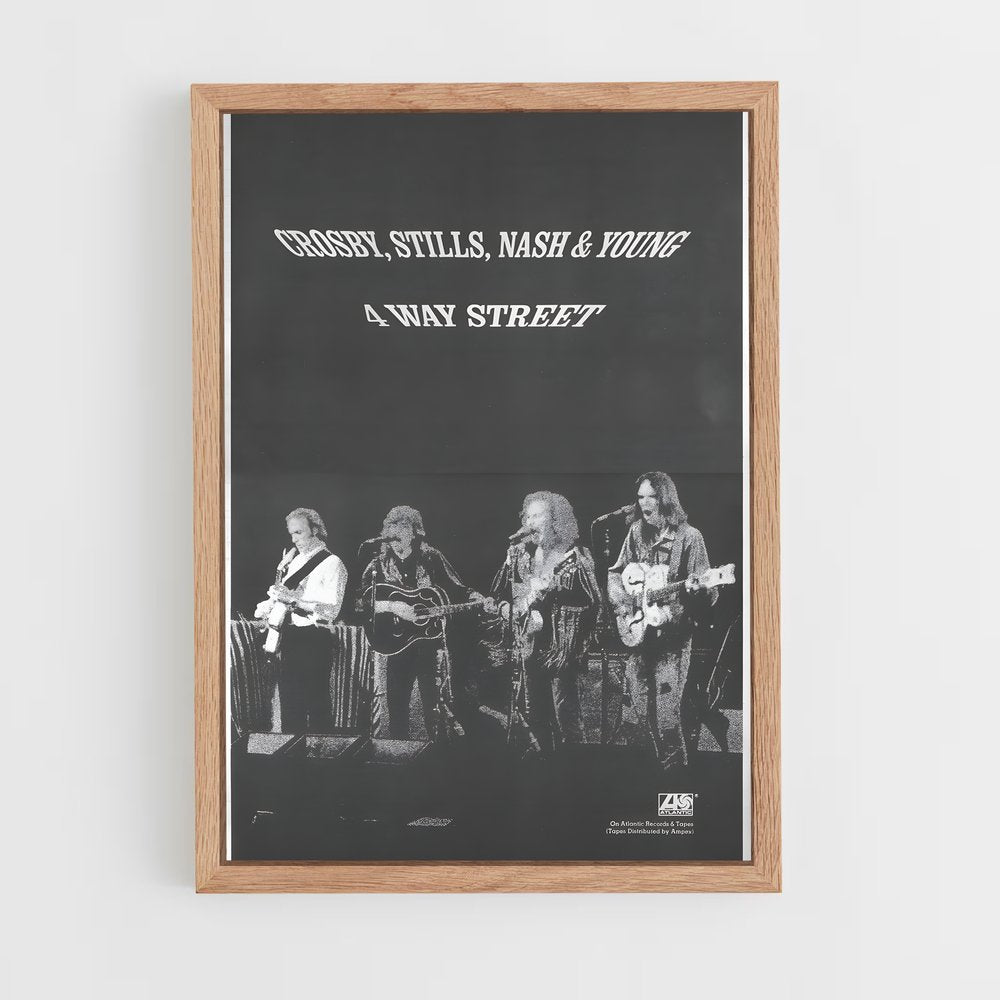 ap-crosby stills nash and young-4 cadre Bois clair
