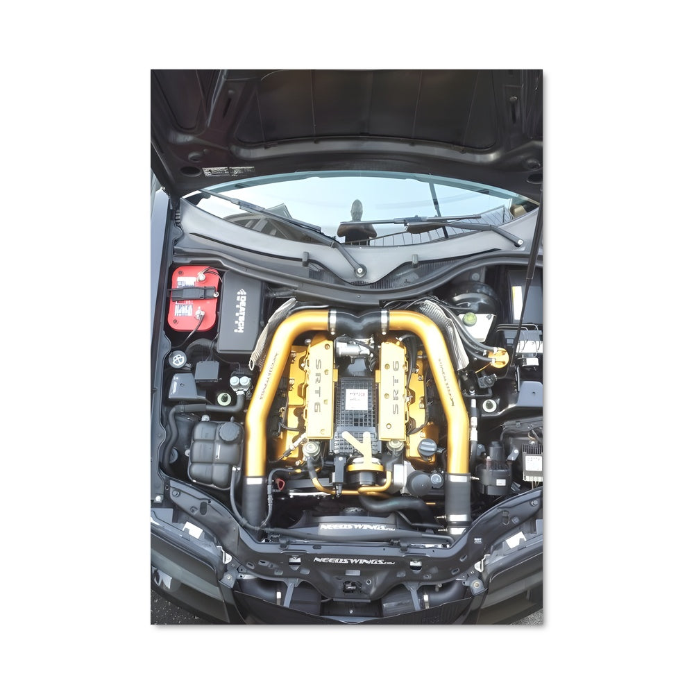 Poster Moteur à Découvert