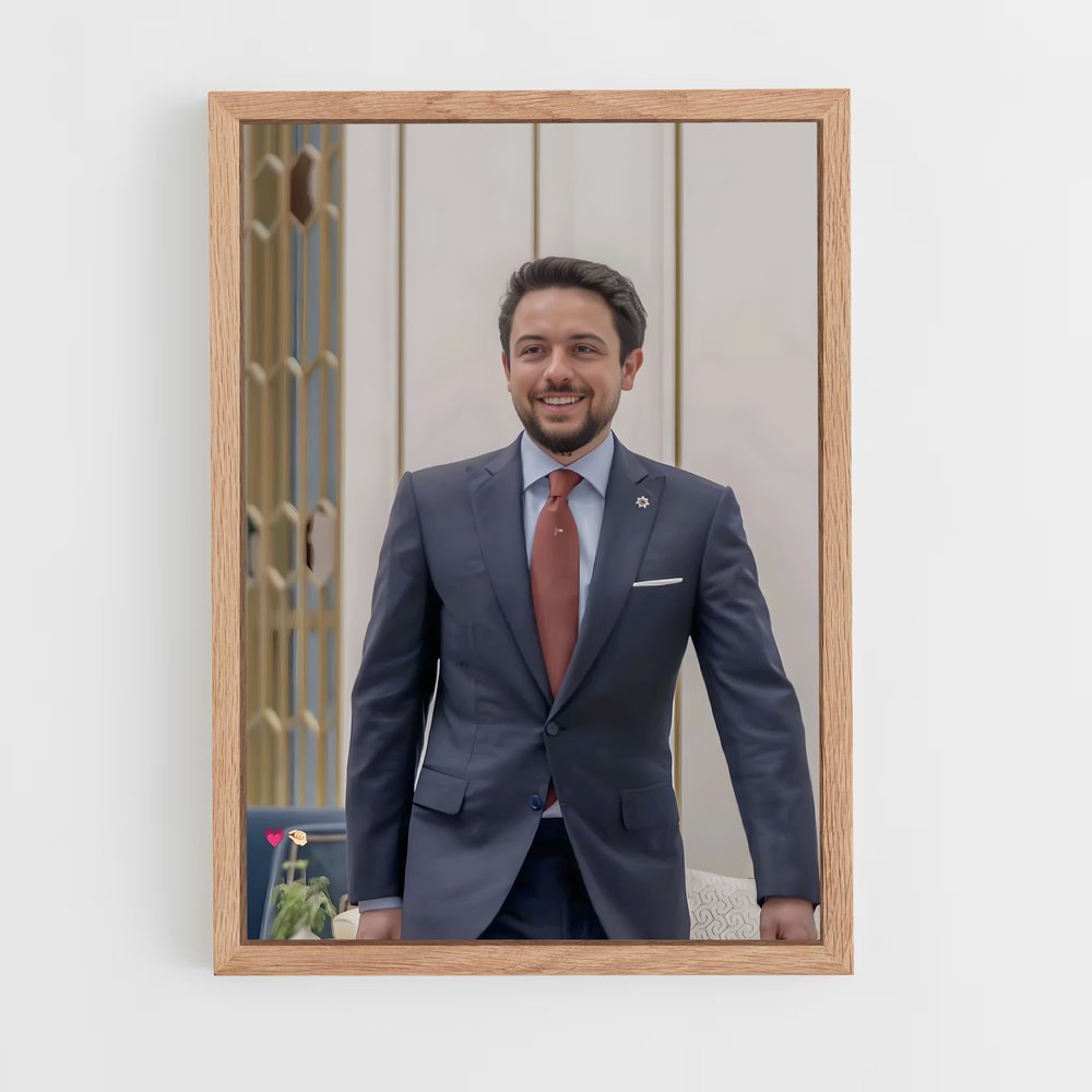 ap-crown prince hussein-1 cadre Bois clair