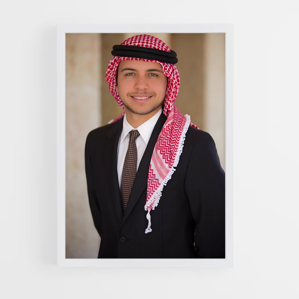 ap-crown prince hussein-2 cadre Blanc