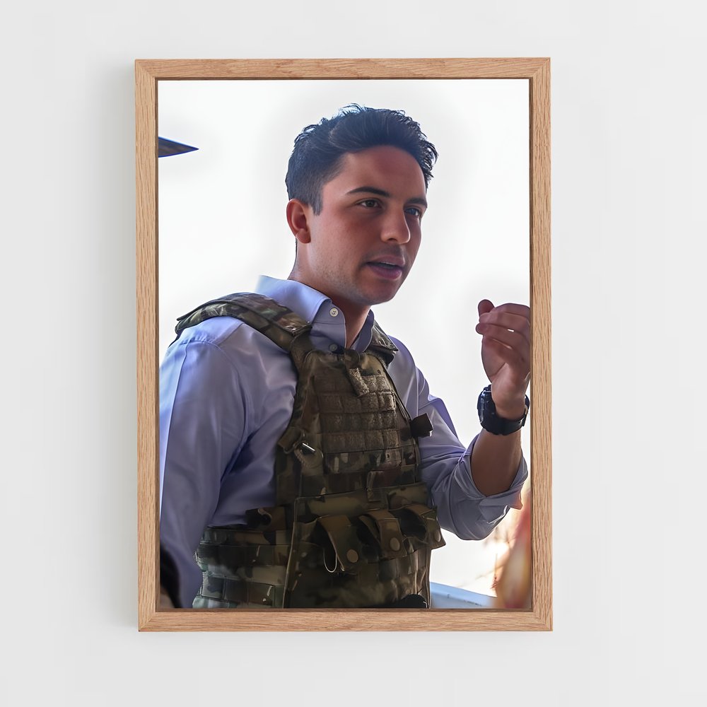 ap-crown prince hussein-3 cadre Bois clair