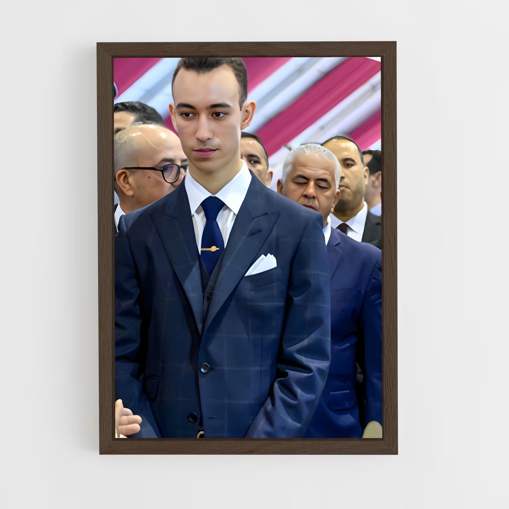 ap-crown prince moulay hassan-2 cadre Bois foncé