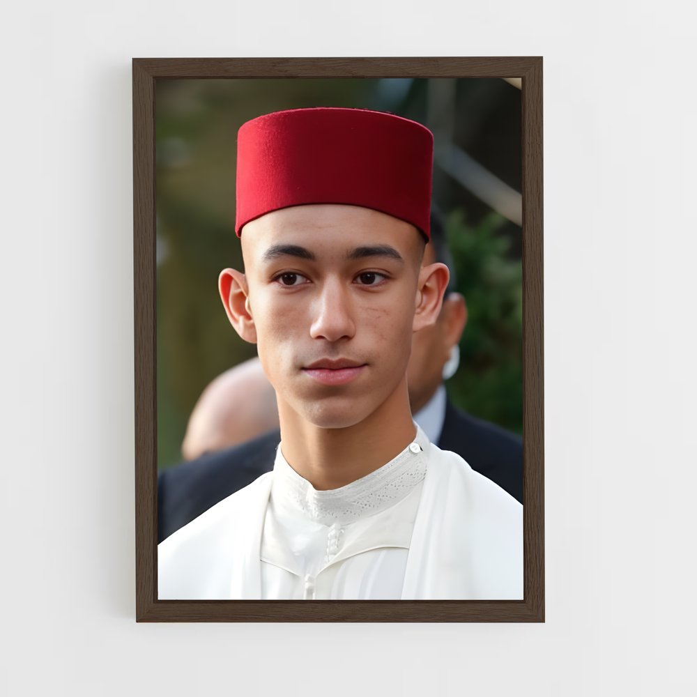 ap-crown prince moulay hassan-3 cadre Bois foncé