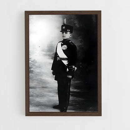 ap-crown prince reza pahlavi-3 cadre Bois foncé