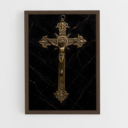 ap-crucifix-11 cadre Bois foncé