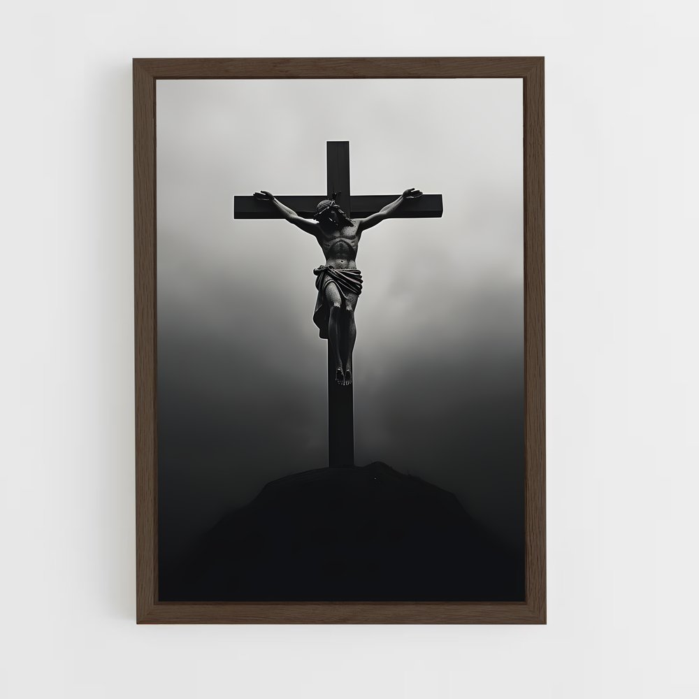 ap-crucifix-12 cadre Bois foncé