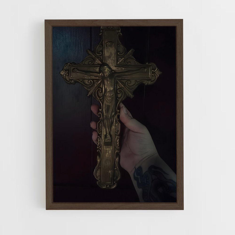 ap-crucifix-2 cadre Bois foncé