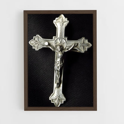 ap-crucifix-3 cadre Bois foncé