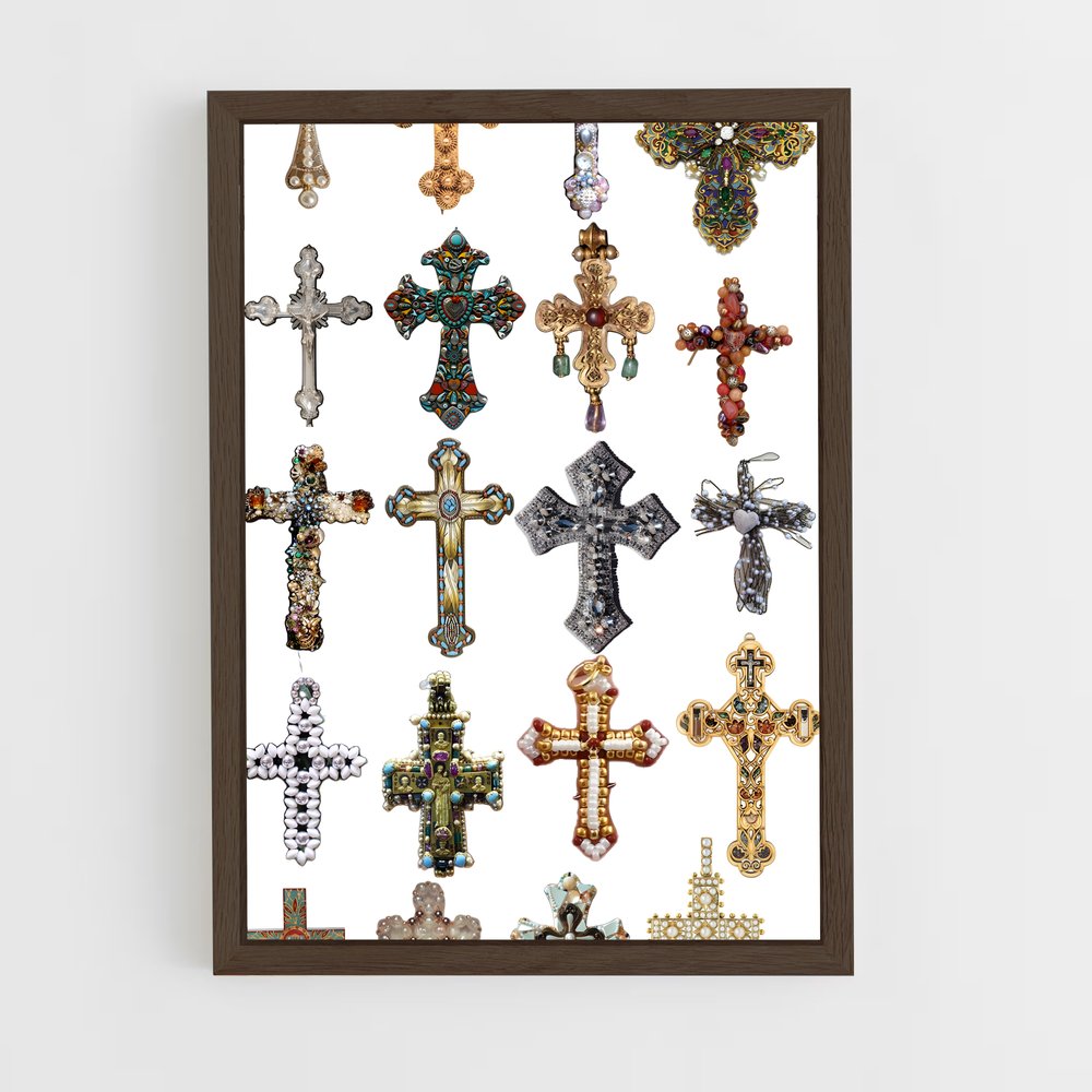 ap-crucifix-8 cadre Bois foncé