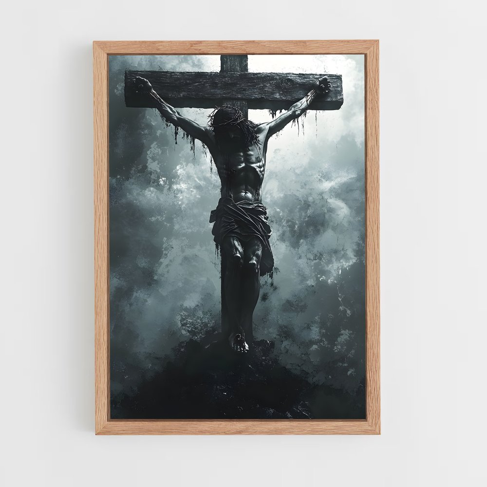 ap-crucifix-9 cadre Bois clair