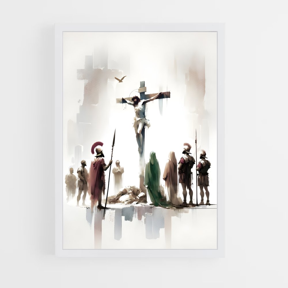 ap-crucifixion-3 cadre Blanc