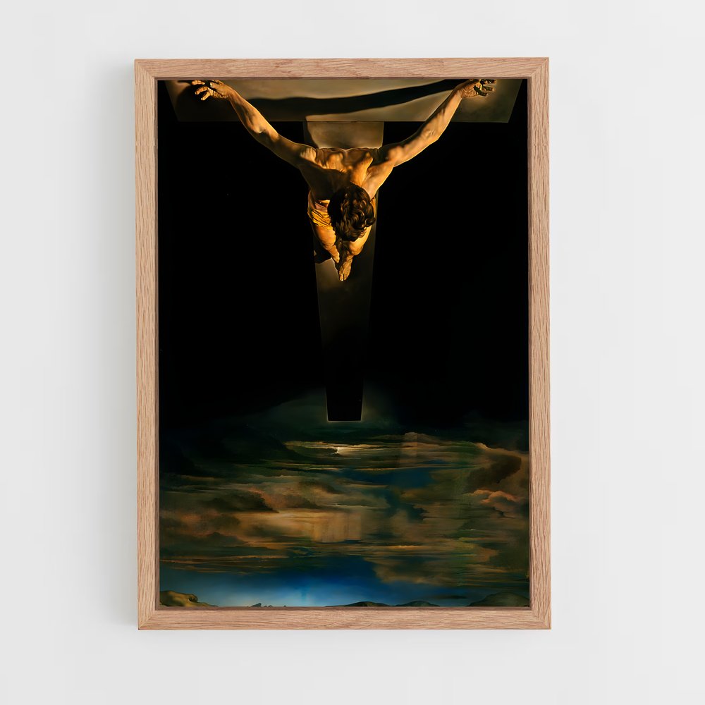 ap-crucifixion-4 cadre Bois clair