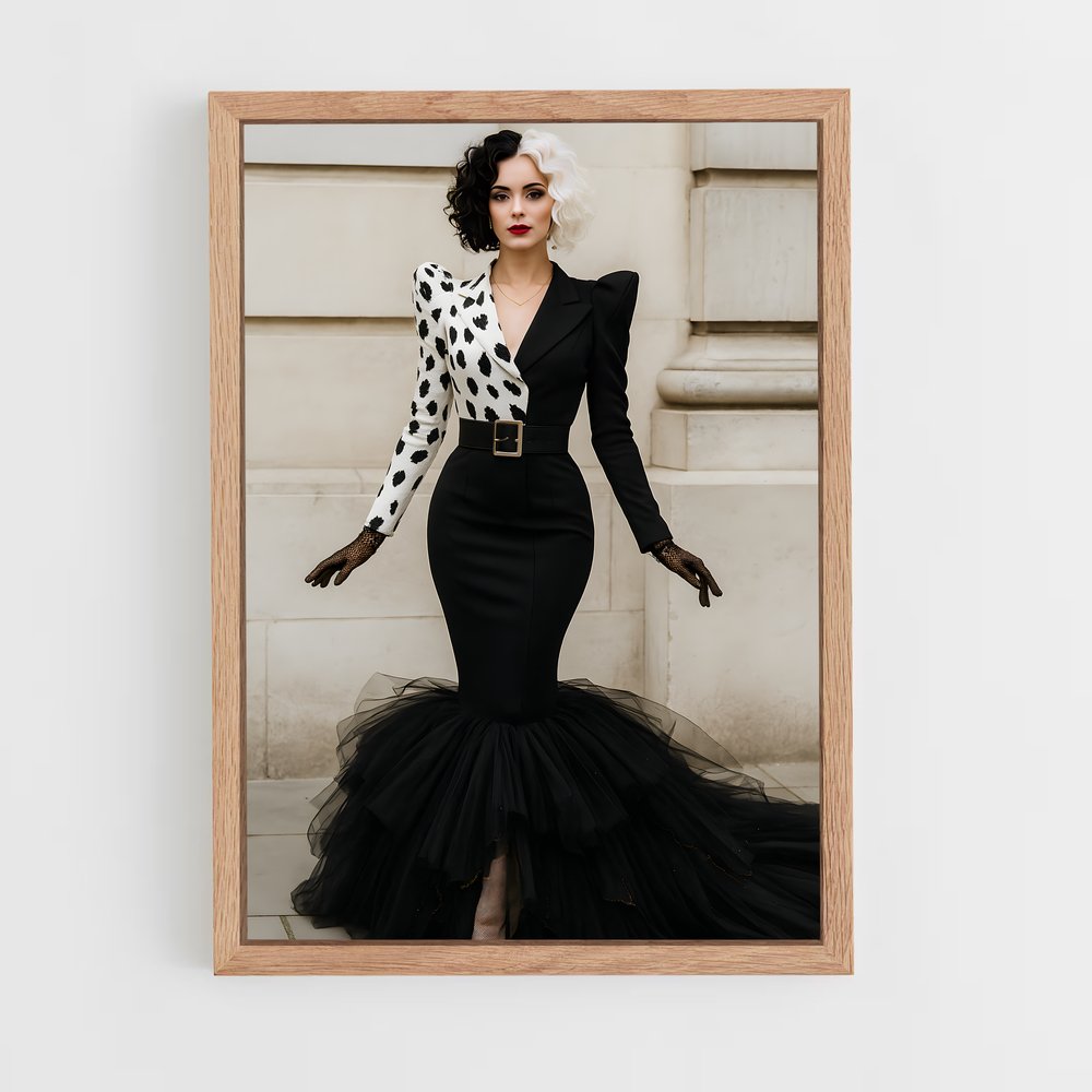 ap-cruella de vil-3 cadre Bois clair