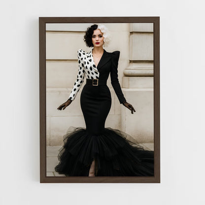 ap-cruella de vil-3 cadre Bois foncé