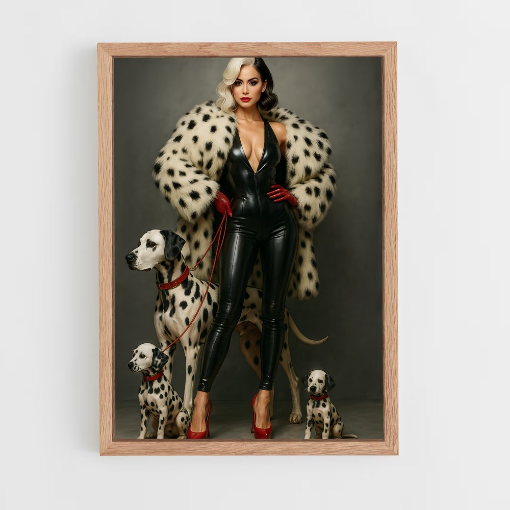 ap-cruella de vil-5 cadre Bois clair
