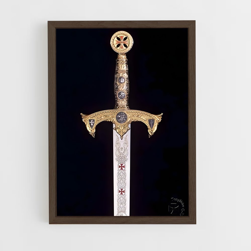 ap-crusader sword-1 cadre Bois foncé
