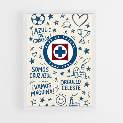 ap-cruz azul fc-4 cadre Blanc