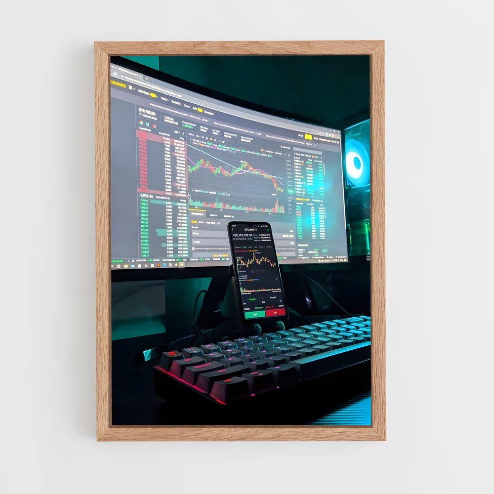 ap-crypto trader-1 cadre Bois clair