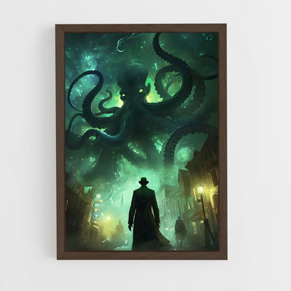 ap-cthulhu-3 cadre Bois foncé