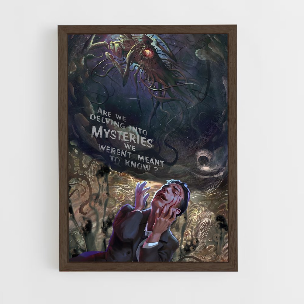 ap-cthulhu-4 cadre Bois foncé