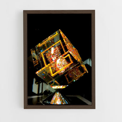 ap-cube-1 cadre Bois foncé