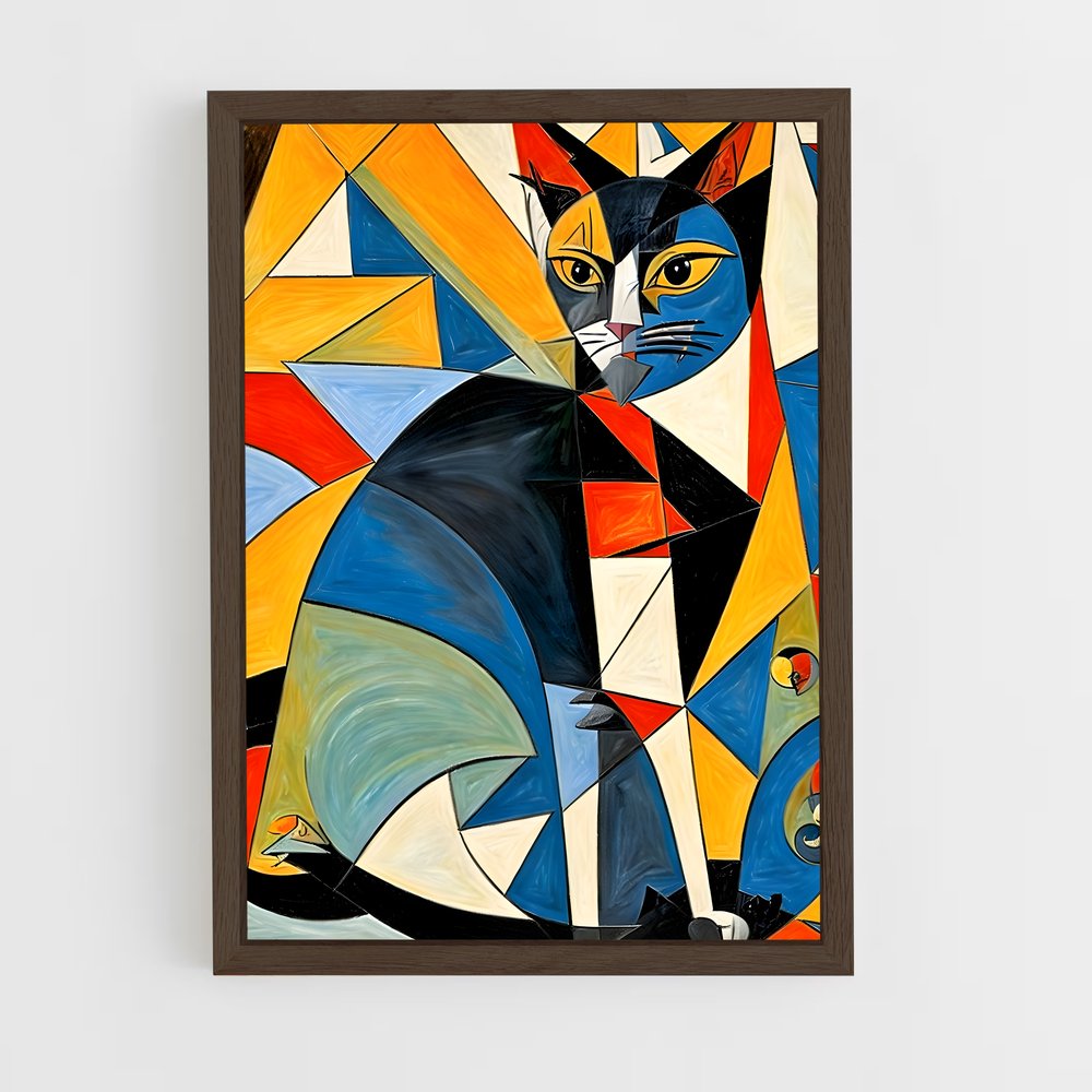 ap-cubism-1 cadre Bois foncé