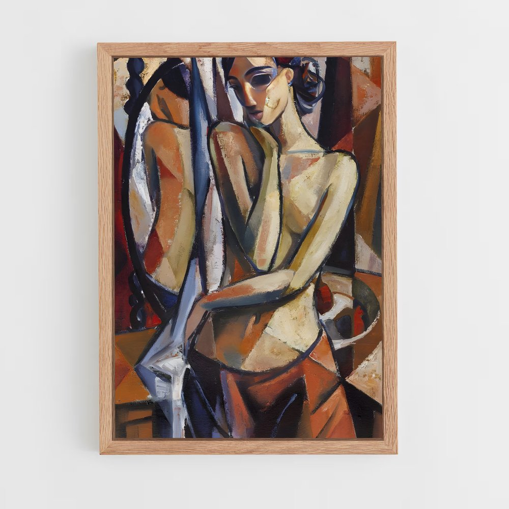 ap-cubism-3 cadre Bois clair