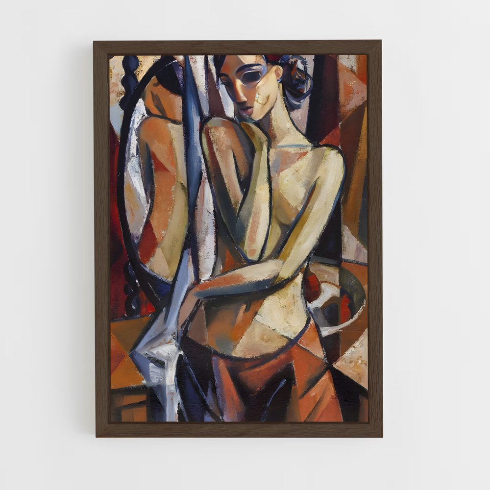 ap-cubism-3 cadre Bois foncé