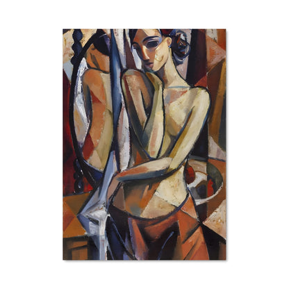 Poster Femme en Cubisme
