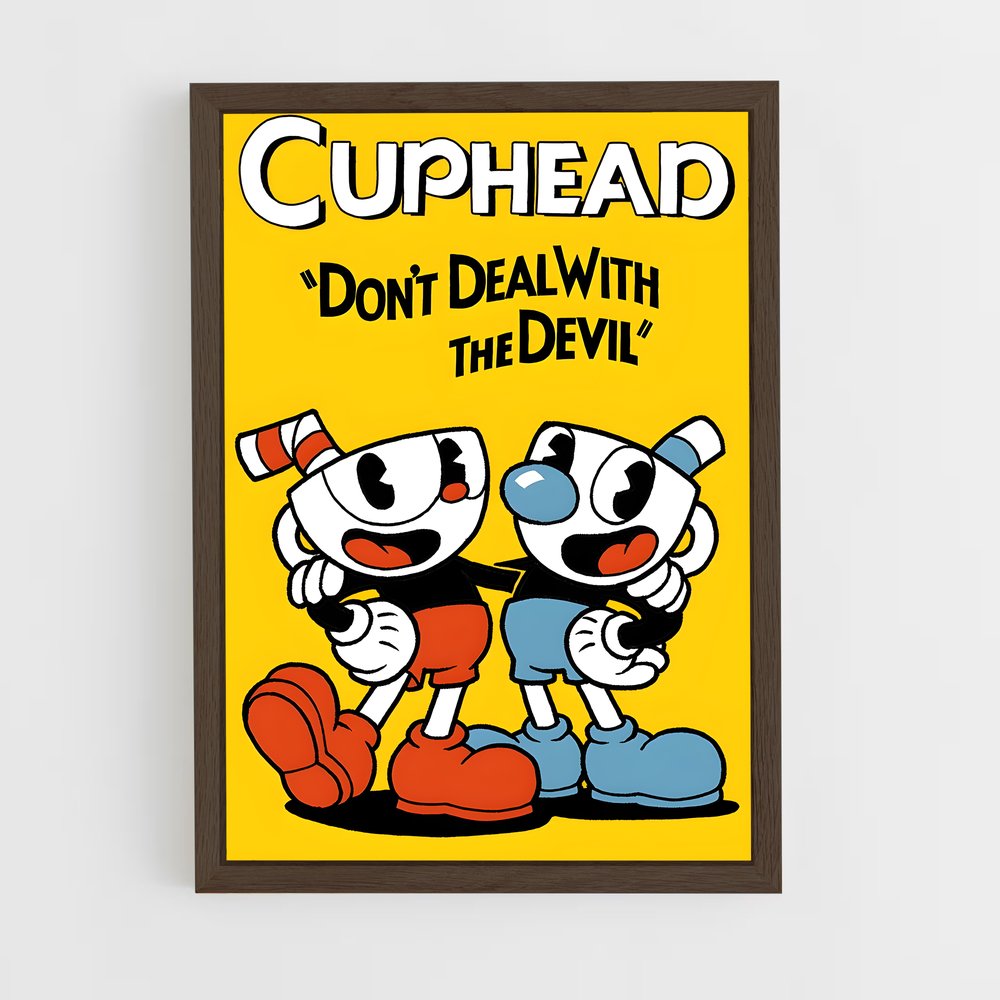 ap-cuphead-1 cadre Bois foncé