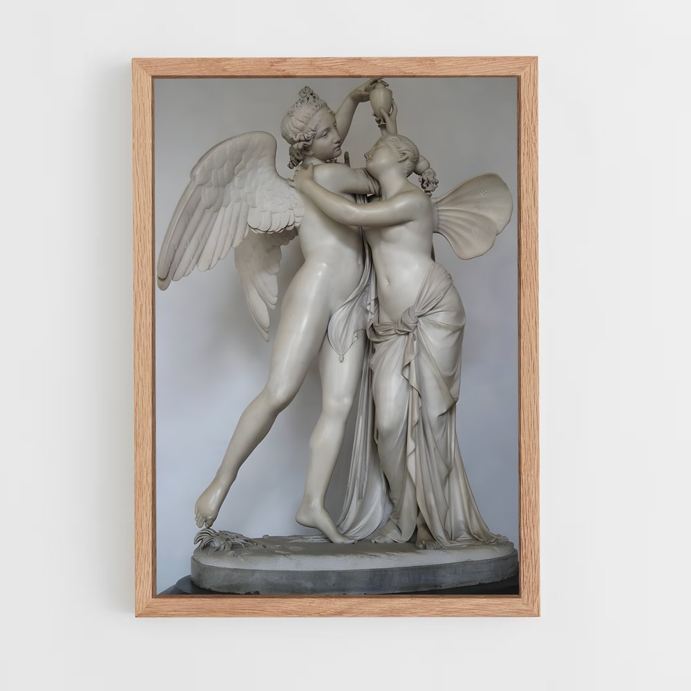 ap-cupid and psyche canova-9 cadre Bois clair