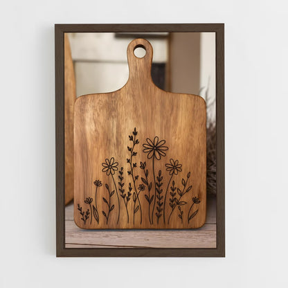 ap-cutting board-3 cadre Bois foncé