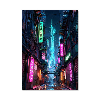 Poster Neon Cityscape