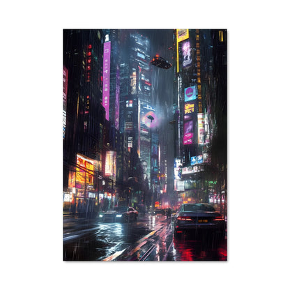 Poster Neon Rain