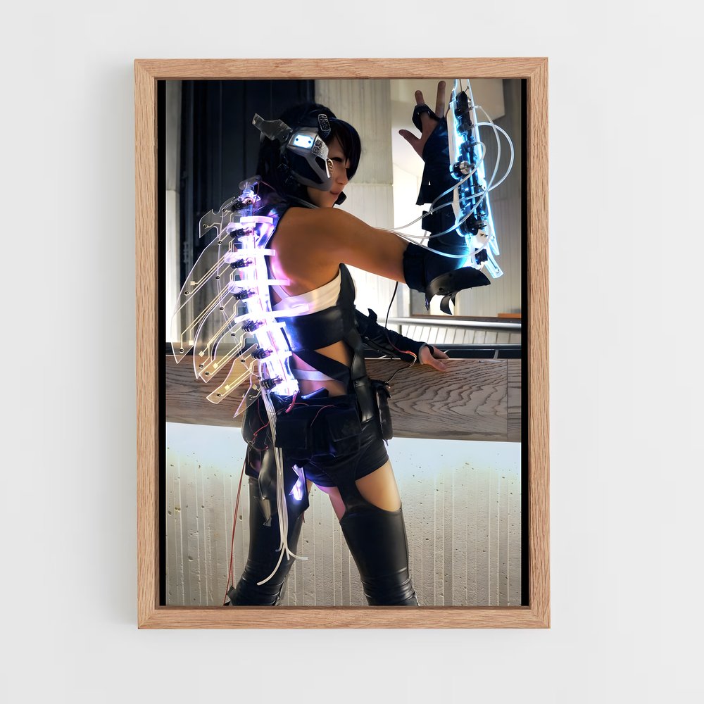 ap-cyberpunk-18 cadre Bois clair