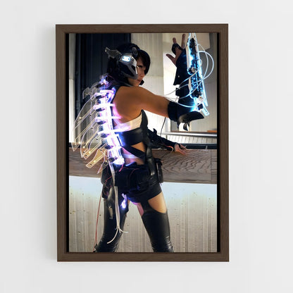 ap-cyberpunk-18 cadre Bois foncé
