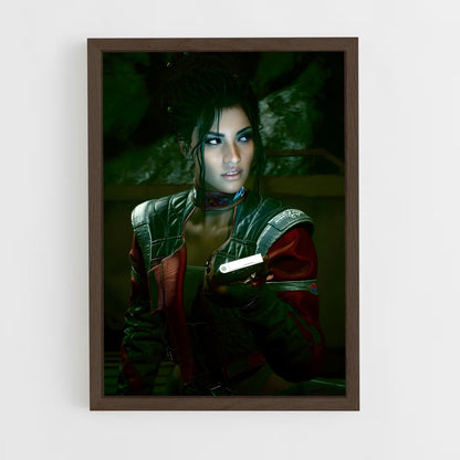 ap-cyberpunk-27 cadre Bois foncé