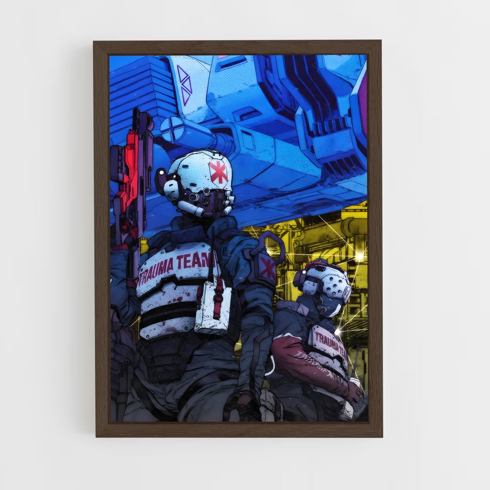 ap-cyberpunk-33 cadre Bois foncé