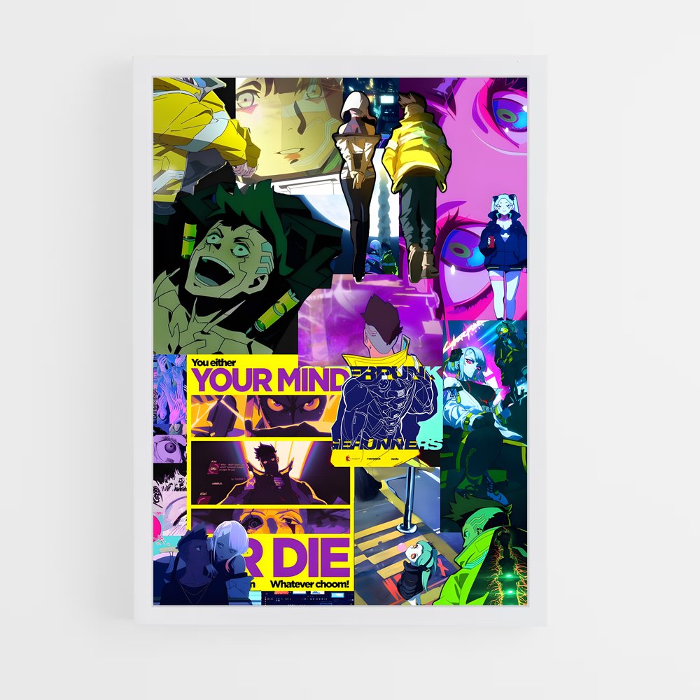 ap-cyberpunk edgerunners-10 cadre Blanc