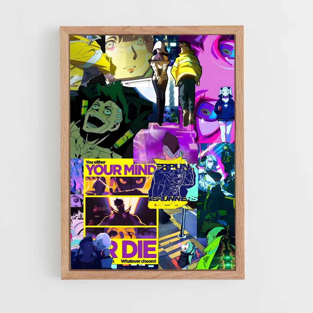 ap-cyberpunk edgerunners-10 cadre Bois clair