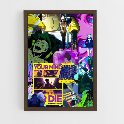 ap-cyberpunk edgerunners-10 cadre Bois foncé