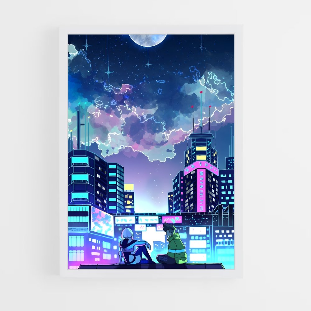 ap-cyberpunk edgerunners-5 cadre Blanc