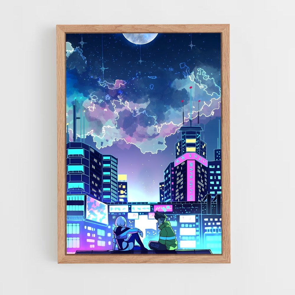 ap-cyberpunk edgerunners-5 cadre Bois clair