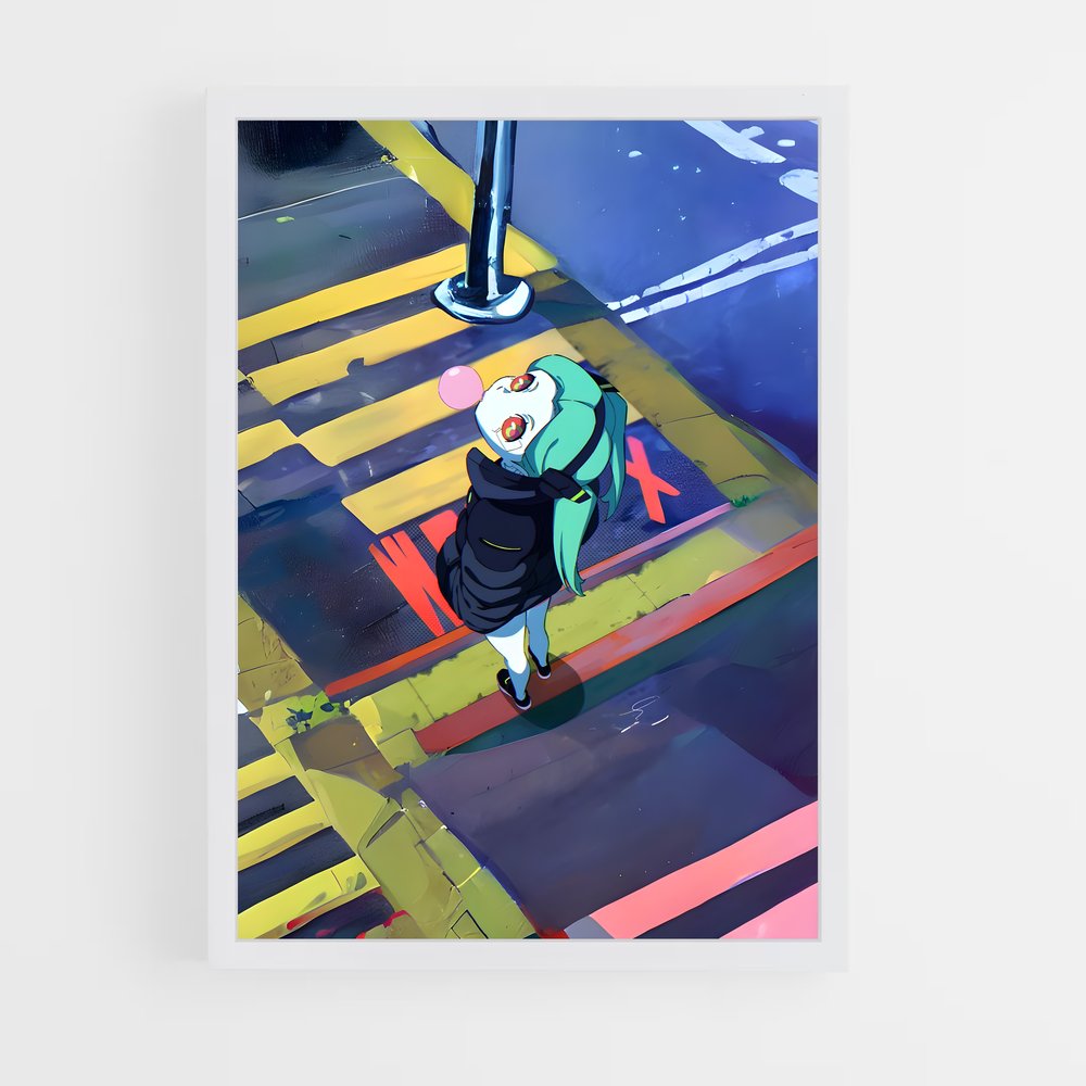 ap-cyberpunk edgerunners-6 cadre Blanc